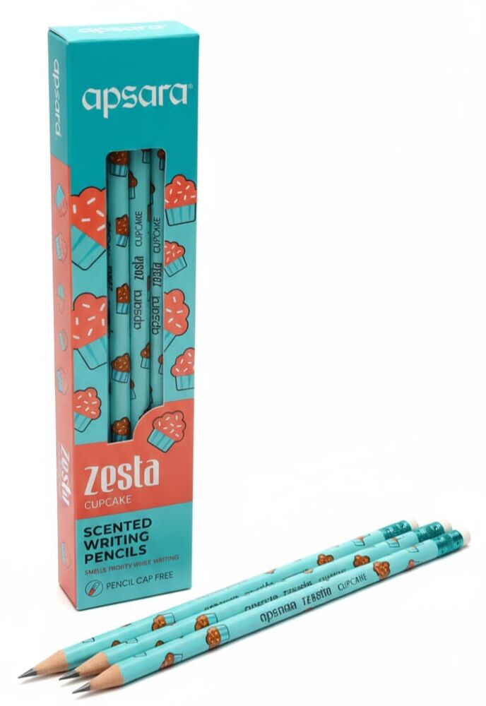 Apsara Zesta Duftstifte – 6 Stück Mit Orangenduft, Süßigkeiten & Pfefferminz, Inkl. Radiergummi Und Kappe Apsara Zesta Duftstifte – 6 Stück Mit Orangenduft, Süßigkeiten & Pfefferminz, Inkl. Radiergummi Und Kappe