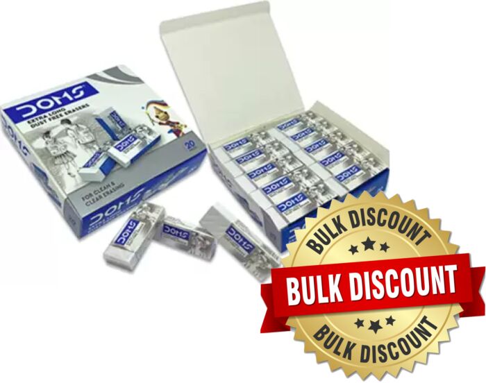 Raajkart.com - Doms | Eraser | Dust Free | Pack of 20 Pcs. | Buy Books ...