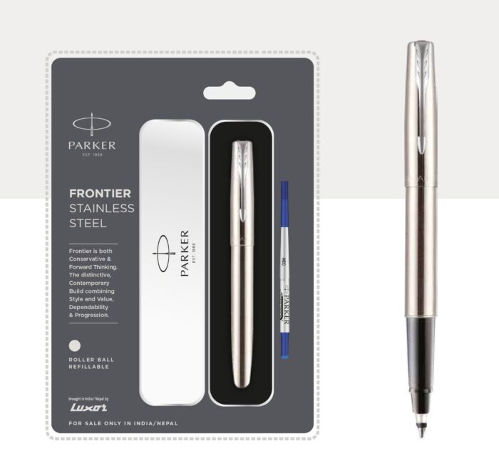 Parker Frontier Stainless Steel Refillable Roller