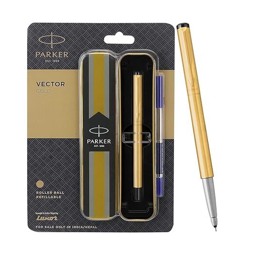 Parker Vector Matte Black Refillable Roller Ball