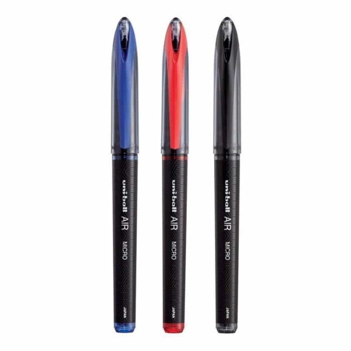 Uni-Ball AIR Tintenroller 0,7 Mm 6er-Pack Rot – Pressure Sensitive, Wasser- Und Lichtbeständige Tinte, Für Präzises Schreiben