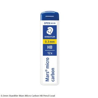 Staedtler | Mechanical Pencil Leads | 0.3mm | Art No.250 03 HB |