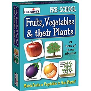 Creative Educational Aids Pre-School - Fruits, Vegetables & Their Plants (0623)