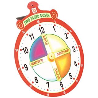 Creative Educational Aids | Two Faced Clock | Age: 5+ | Art No. 0655 |