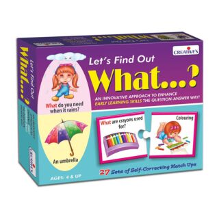 Creative's | Let’s find out what..? | Early Learning Skills | Art No. 0995 |
