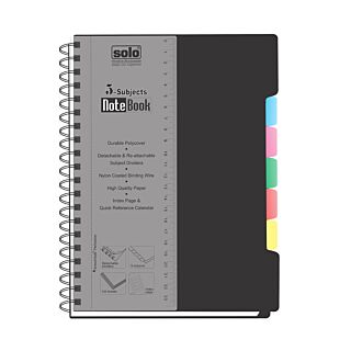 Solo 5 Subjects Note Book Square B5 (NB557)