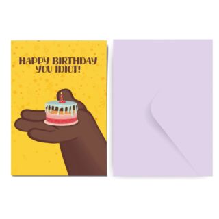 Factor Notes | Greeting Card | Happy b'day idiot|