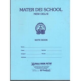 Mater Dei School Notebook Three in One for Classes 1-2