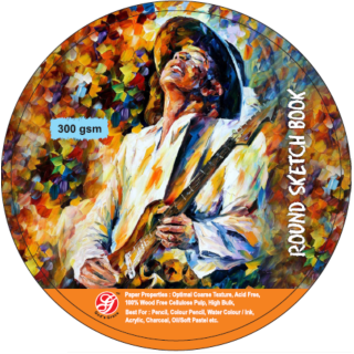 Gods Grace | Round Sketchbook | Soft Bound with Elastic Enclosure | Size: 15" | 30 Pages-300gsm | Art No. RBS 13393 |