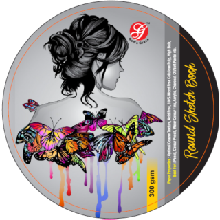 Gods Grace | wiro Round Sketchbook | Soft Bound with Elastic Enclosure | Size: 11" | 30 Pages-400gsm | Art No. RBS 13393 |