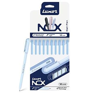 Luxor | Ball Pen | Nox | Pack of 10pcs | Blue |