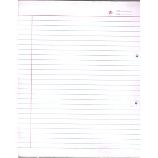 Raaj Botany Practical Sheets -Ruled (Pack of 25)
