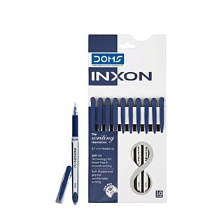 Doms | Ball Pen | Inxon| Pack of 10pcs | Ink Blue |
