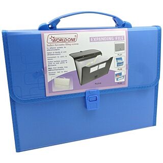 World one F/C Expanding File with Handle & Lock (FL01H-RD)