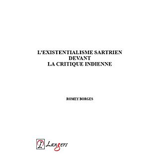 Langers | L'Existentialisme Sartrien Devant La Critique Indienne | Book of French |