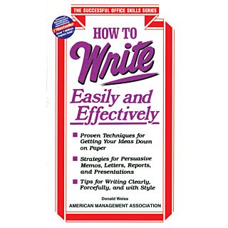How to Write Easily and Effectively