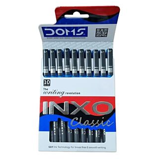 Doms | Ball Pen | INXO Classic | Pack of 10 | Ink Blue | Art No.80728 |