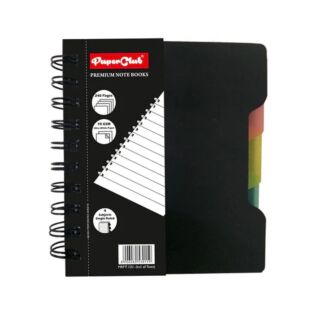 PaperClub | Wiro Premium Notebook-Plain | Four Subject-240 Pages-70gsm | Size: A6 | Art No. 53020 |