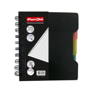 PaperClub | Wiro Premium Notebook-Plain | Four Subject-240 Pages-70gsm | Size: A6 | Art No. 53025 |