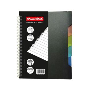 PaperClub | Wiro Premium Notebook-Ruled | Five Subject-300 Pages-70gsm | Size: A5 | Art No. 53045 |