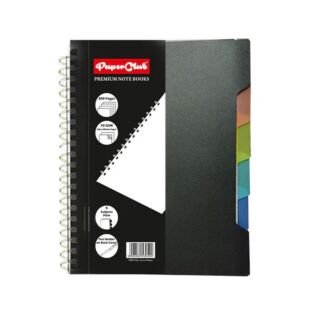 PaperClub | Wiro Premium Notebook-Plain | Five Subject-300 Pages-70gsm | Size: A5 | Art No. 53050 |