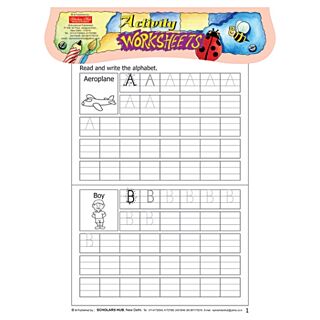 Scholars Hub Worksheets Read and Write the Alphabet Capital