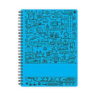Matrikas | Spiral Notebook | 5 Subject | Cube Work| Ruled | Hardbound | Size: A5 | Pages 300 |