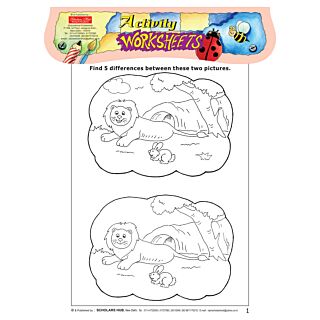 Scholars Hub Activity Worksheets Find 5 Difference