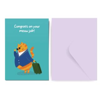 Factor Notes | Greeting Card | Meow job|