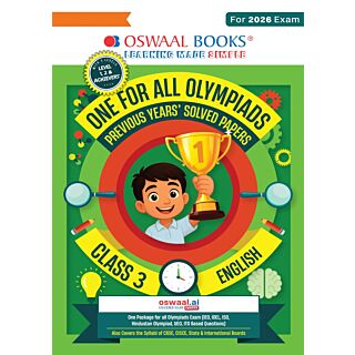 Oswaal | One for All Olympiads | Previous Years' Solved Papers | English | Class 3 |
