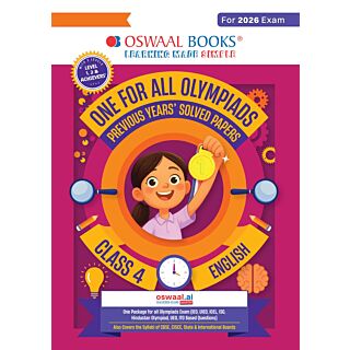 Oswaal | One for All Olympiads | Previous Years' Solved Papers | English | Class 4 |