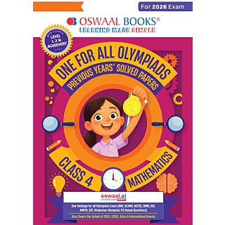 Oswaal | One for All Olympiads | Previous Years' Solved Papers | Mathematics | Class 4 |
