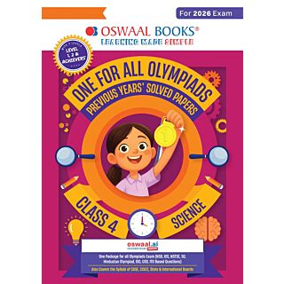 Oswaal | One for All Olympiads | Previous Years' Solved Papers | Science | Class 4 |