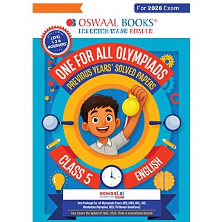 Oswaal | One for All Olympiads | Previous Years' Solved Papers | English | Class 5 |