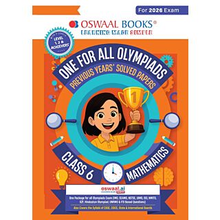 Oswaal | One for All Olympiads | Previous Years' Solved Papers | Mathematics | Class 6 |