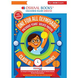 Oswaal | One for All Olympiads | Previous Year's Solved Papers | Science | Class 8 |
