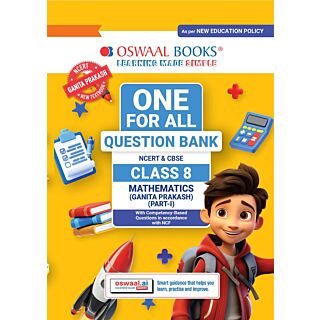 Oswaal | One for All Question Bank | Mathematics (Ganita Prakash) Part-1| Class 8 |