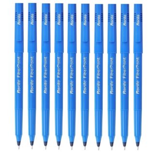 Rorito | Gel Pen | Fiber Point | Pack of 10pcs | Blue |