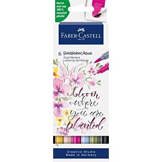 Faber Artist | Goldfaber Aqua Dual Marker Lettering | Pack of 6pcs | Art No. 164524 |