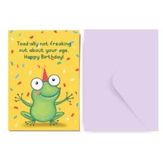Factor Notes | Greeting Card | Toad-ally not freaking |