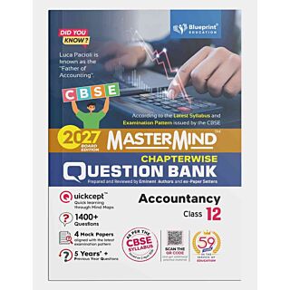 Blueprint | Mastermind Question bank | Accountancy | Class 12 |