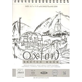 Anupam | Wiro Sketch Book | Soft Cover | Sketcho | Size A4 | 100pages | 140gsm | Art No. 312644 |