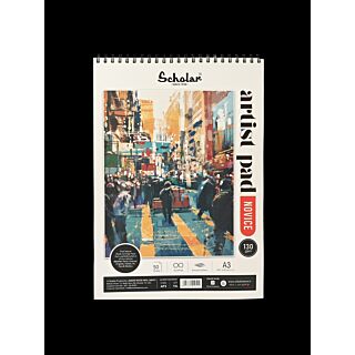 Scholar | Artist Pad | Novice | 50 Sheets | Size: A3 | 130gsm|