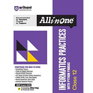Arihant | All In One Study Guide | Informatics Practices with Python Pandas | Class 12 |