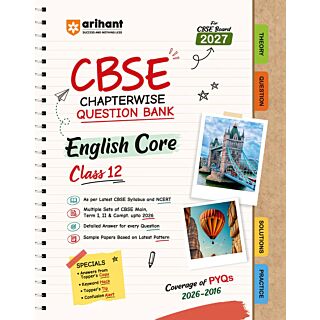 Arihant | CBSE Chapterwise Question Bank | English Core | Class 12 |