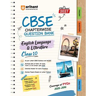 Arihant | CBSE Chapterwise Question Bank | English Language & Literature | Class 10 |
