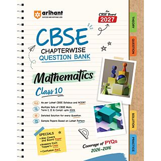 Arihant | CBSE Chapterwise Question Bank | Mathematics | Class 10 |
