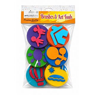 Art Pavilion | Art Tools | Foam Art Stamp Set of 6 |