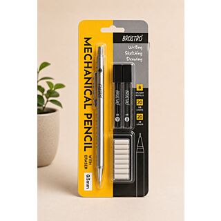 Brustro | Mechanical Pencil with Eraser | 0.5mm |