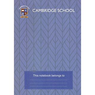 Cambridge School Notebook A-4 Double Line (Blue)